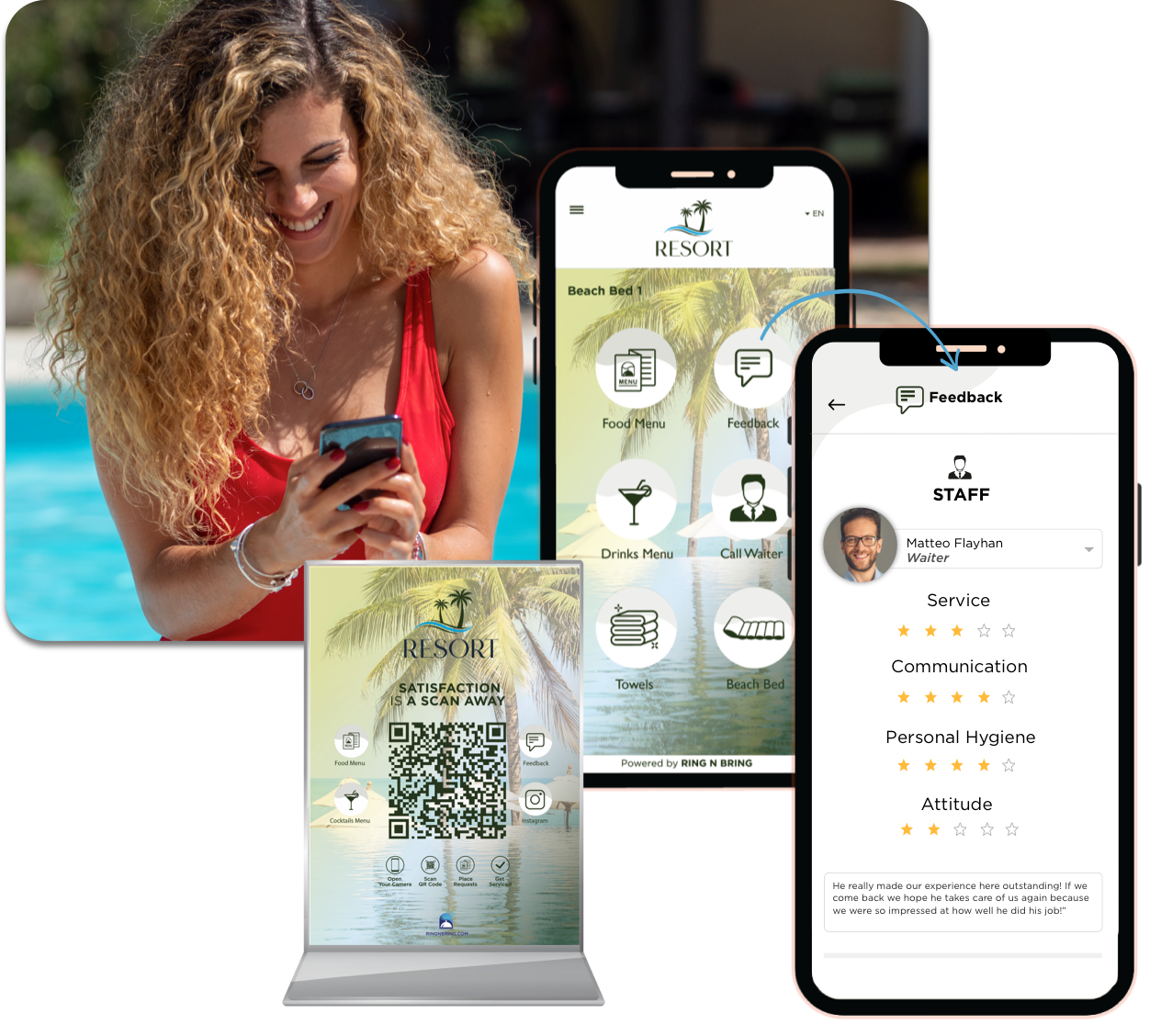 Ring n Bring customizable and instantaneous feedback Ring n Bring customizable and instantaneous feedback
